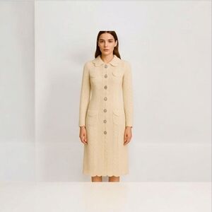 Tracy Reese for Anthropologie Crochet Occasion Cardigan Size M